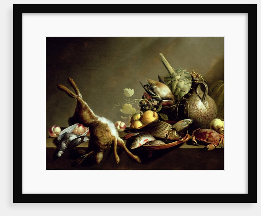 A Still Life with an Earthenware Jug and Hare by Harmen van Steenwyck