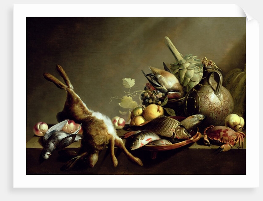 A Still Life with an Earthenware Jug and Hare by Harmen van Steenwyck