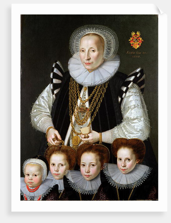 A Pair of Family Portraits, 1598 by Gortzius Geldorp