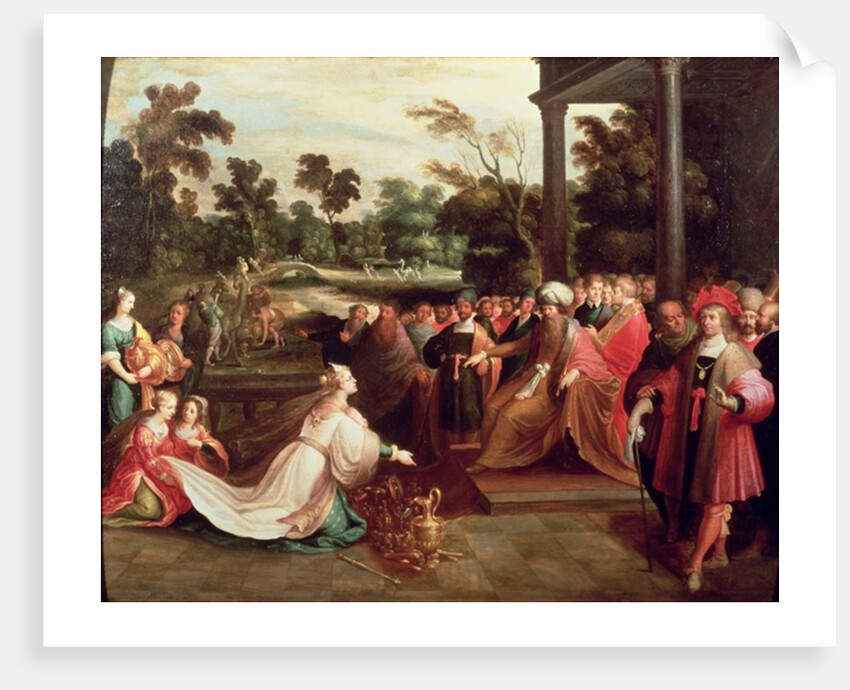 King Solomon and the Queen of Sheba by Frans the Elder Francken