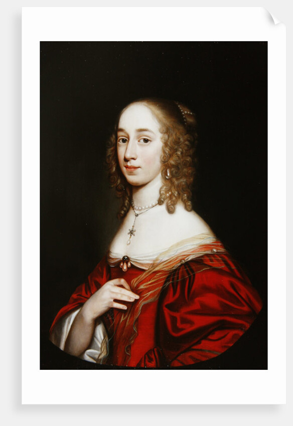 A portrait of a noblewoman, half length, 1649 by Gerrit van Honthorst