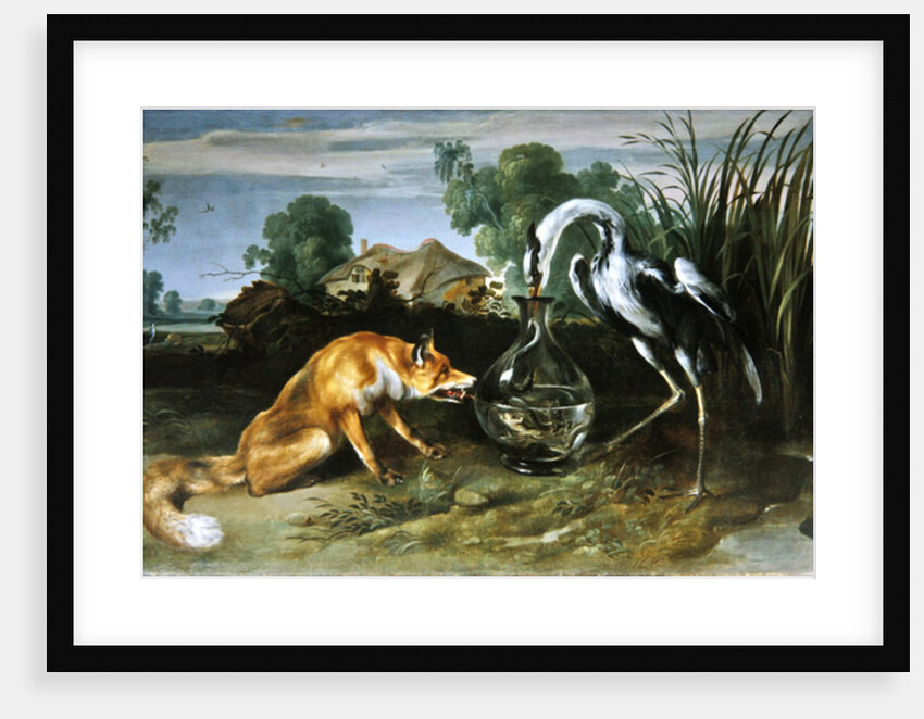 The Fox and the Crane from Aesop's Fables by Frans Snyders