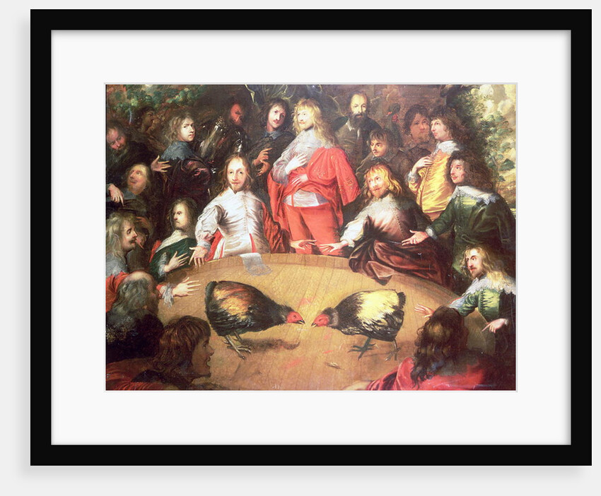 Charles I at a Cockfight by Dutch School