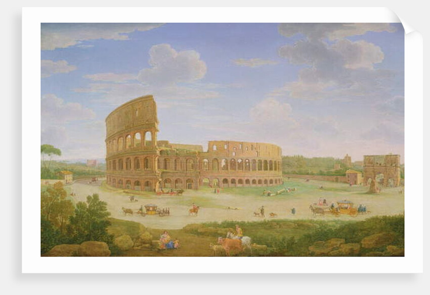 A View of Rome, 1750s by Hendrik van Lint