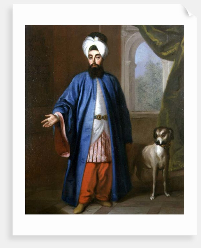 Portrait of Sahid Mehemet Effendi Emissary to the Swedish Court, 1733 by George Engelhardt Schroeder