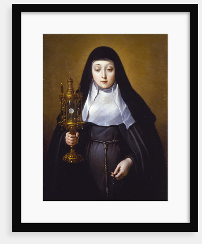 St Claire holding a Monstrance with the eucharist by Frans Luyckx or Leux