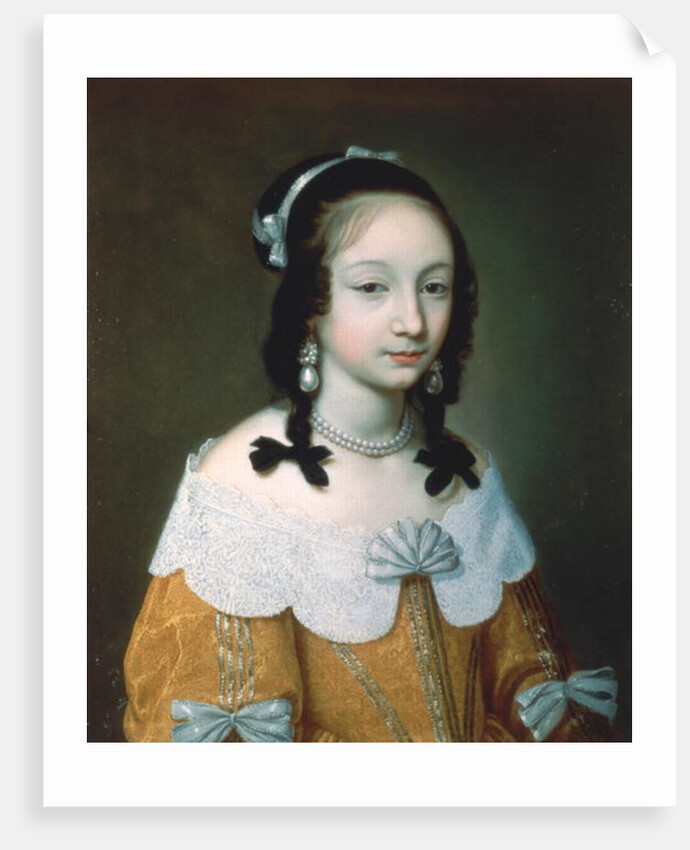 Portrait of a Lady Wearing a Yellow Silk Dress, 1646 by Charles Beaubrun