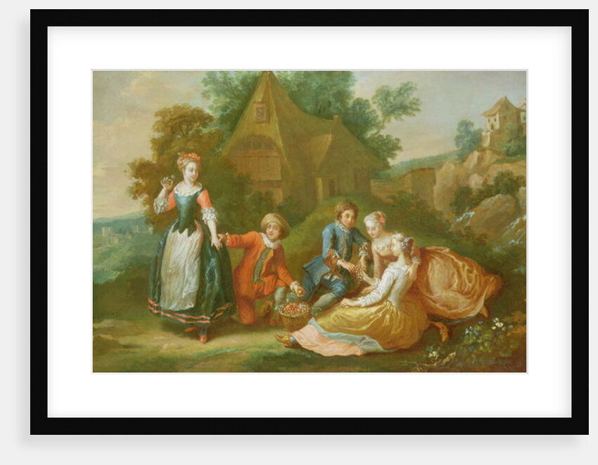 Figures Feasting by French School