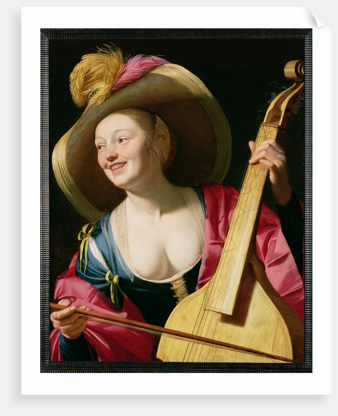 The Viola-da-gamba Player by Gerrit van Honthorst