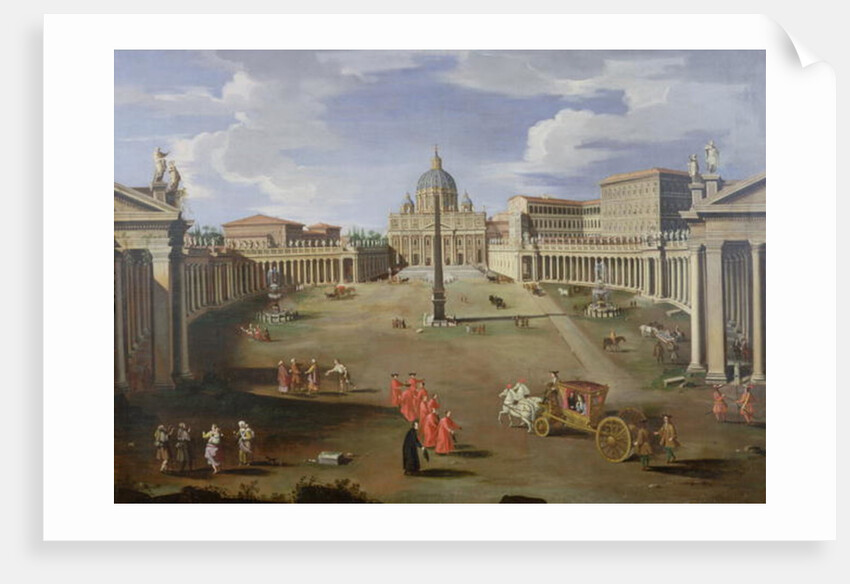 A View of St. Peter's in Rome by Gaspar van Wittel