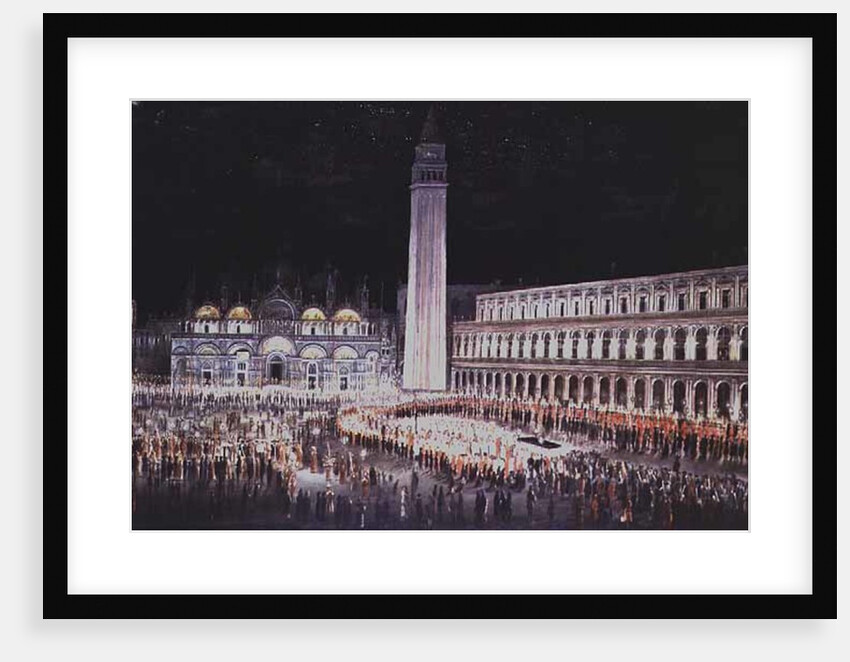 Candlelit Procession through Piazza San Marco by Pietro Antoniani