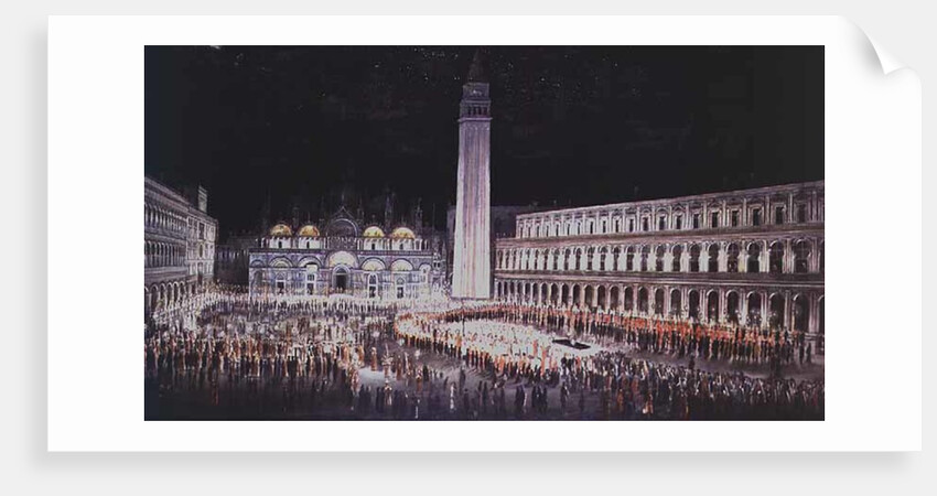 Candlelit Procession through Piazza San Marco by Pietro Antoniani