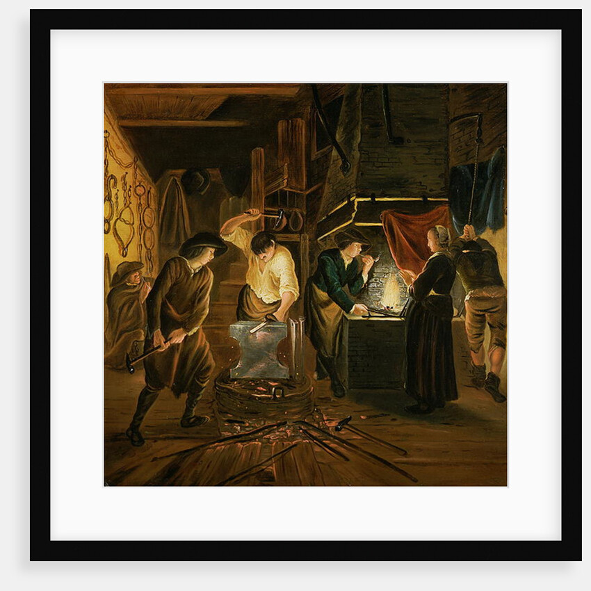 The Blacksmith's Forge by Johannes Dircksz van Oudenrogge