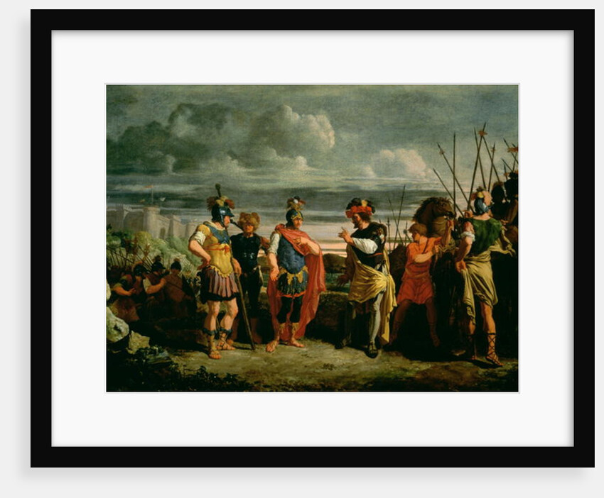 Meeting between Claudius Civilis and the commander of the Roman Army by Frans de Jong or Jongh