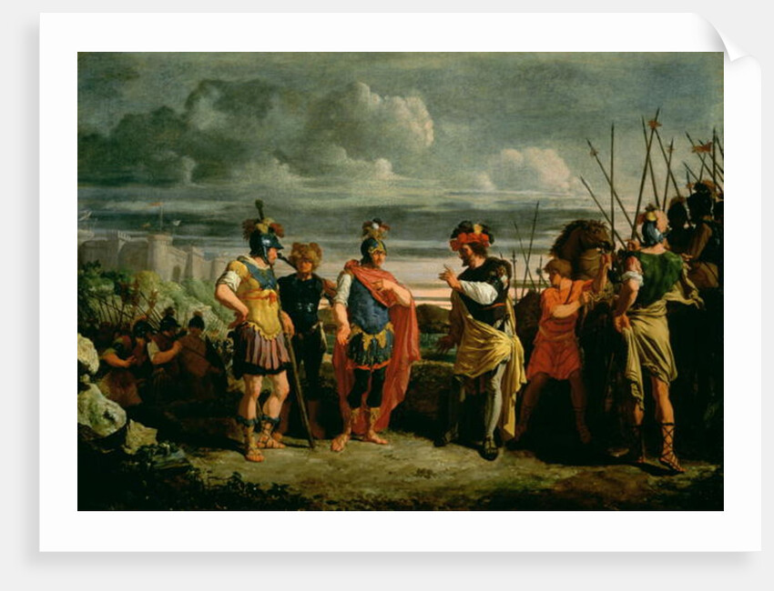 Meeting between Claudius Civilis and the commander of the Roman Army by Frans de Jong or Jongh