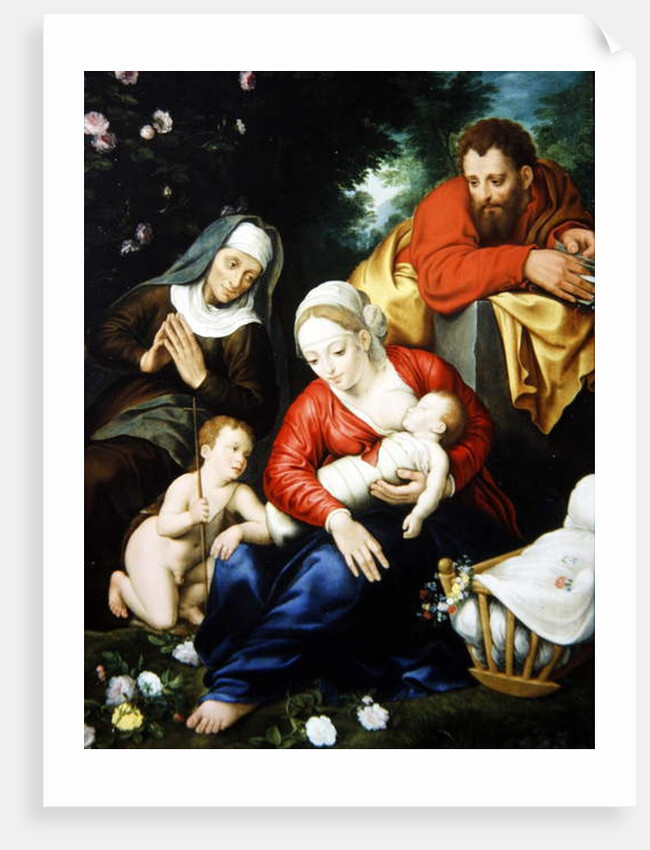 The Virgin and Child with St Joseph, Elizabeth and St John by Martyn & Brueghel Jan the Younger (1601-78) Pepyn
