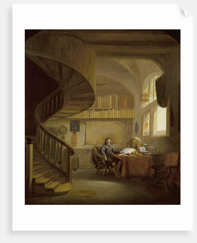 The Interior of a Study with a Philosopher by Willem Schellinks