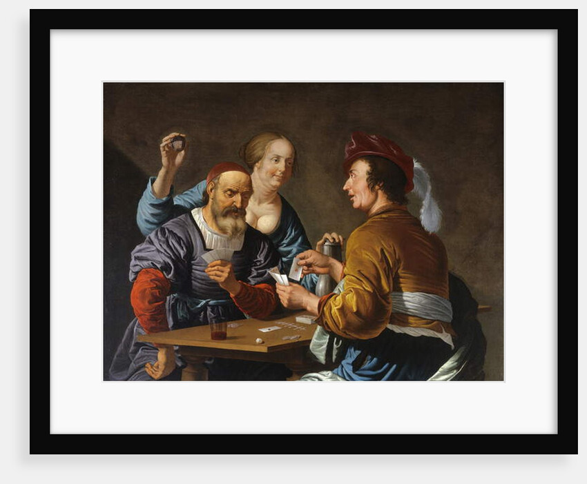 Cardsharps in an Interior, 1656 by Aelbert Jansz. van der Schoor