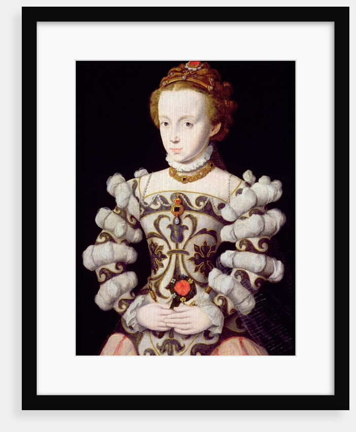 Portrait of a girl holding a rose by Corneille de Lyon