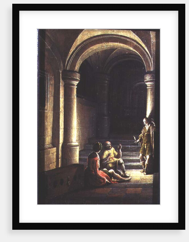 Joseph in prison interpreting the dreams of the baker and the butler, 1624 by Hendrik the Younger Steenwyck