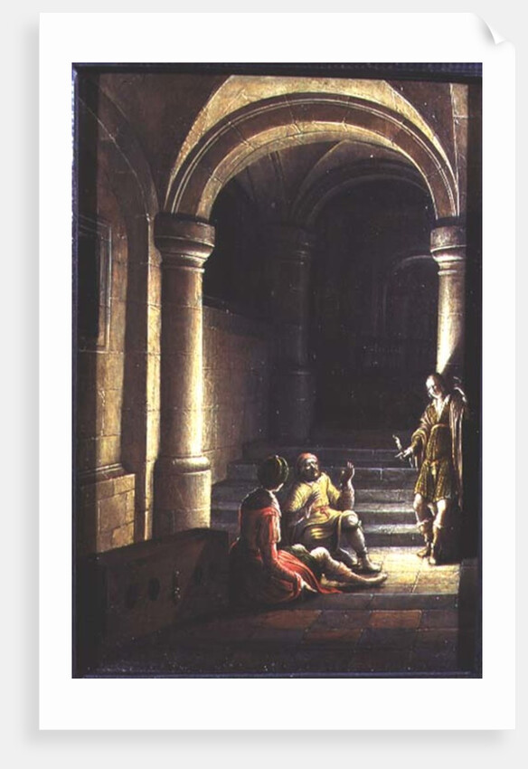 Joseph in prison interpreting the dreams of the baker and the butler, 1624 by Hendrik the Younger Steenwyck