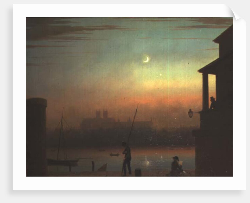 The Thames by Moonlight by Thales Fielding