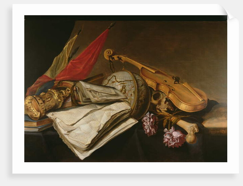 A Vanitas Still Life, 1663 by Jan van Dalen