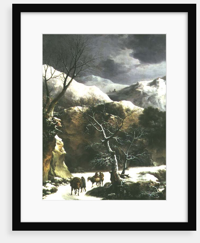Winter landscape by Francesco Foschi