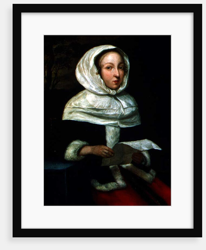 Portrait of a seated lady reading a letter by Eglon Hendrick van der Neer