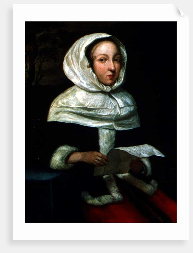 Portrait of a seated lady reading a letter by Eglon Hendrick van der Neer