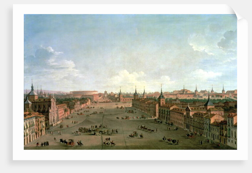A View of the Calle de Alcala, Madrid, c.1750 by Antonio Joli