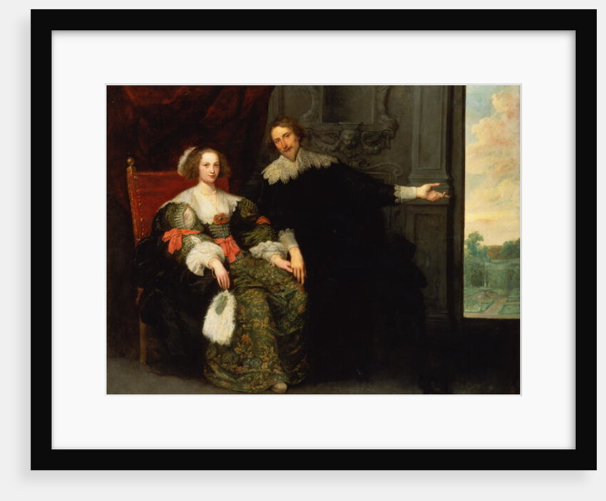 Portrait of a man and his wife by Cornelis de Vos