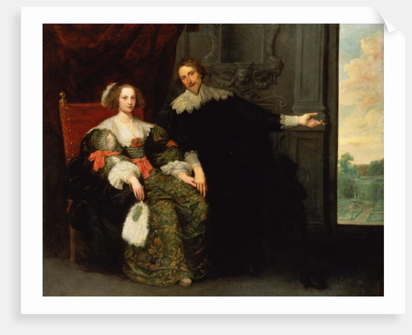 Portrait of a man and his wife by Cornelis de Vos