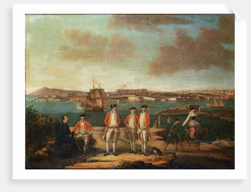 British Officers in San Felipe, Minorca by Alberto Pullicino