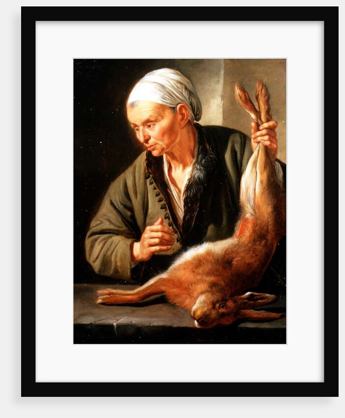 Woman with a dead hare, 1675 by Jacob Toorenvliet
