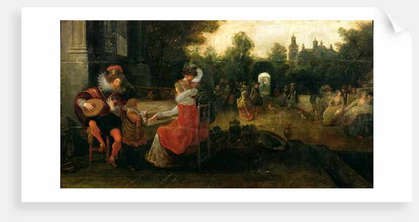 Queen Elizabeth I and the Earl of Leicester at Kenilworth by Dirck Hals