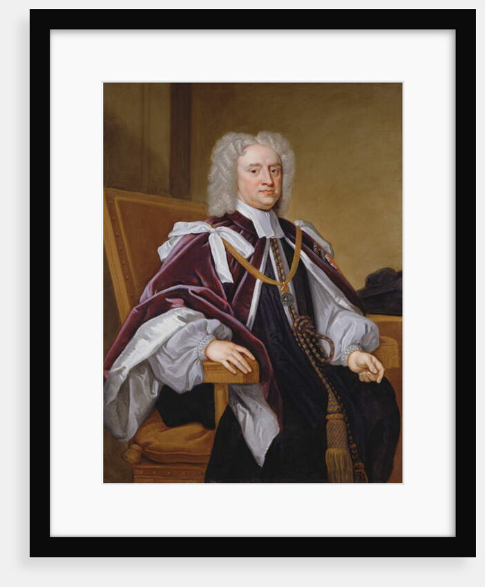 Portrait of Bishop Trelawny, one of the Seven Bishops who petitioned against James II's Declaration of Indulgence and were tried for libel by Godfrey Kneller