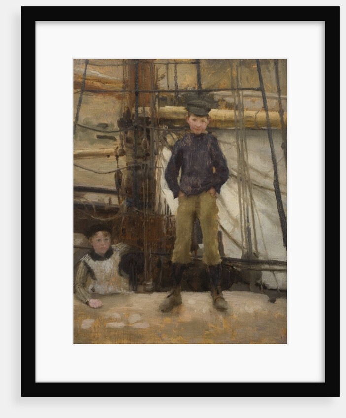 Two Children on Deck by Henry Scott Tuke