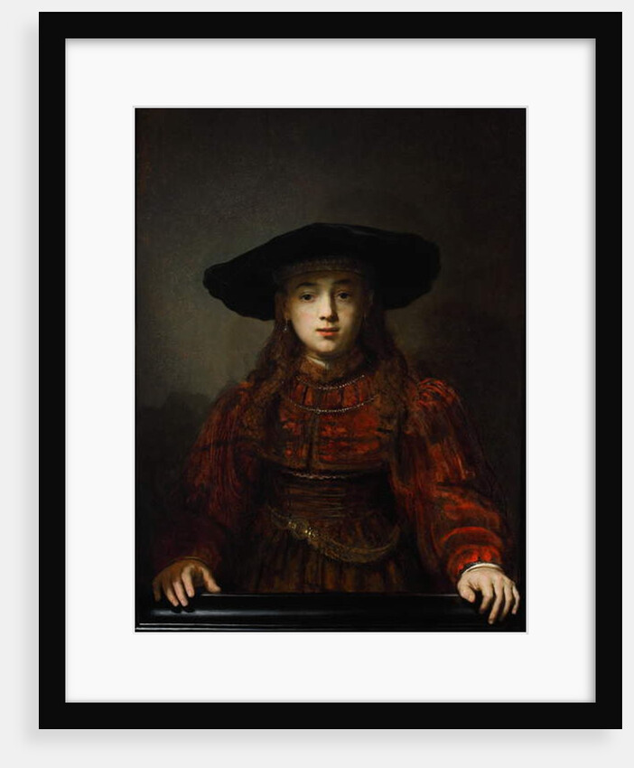 Girl in a Picture Frame, 1641 by Rembrandt Harmensz. van Rijn