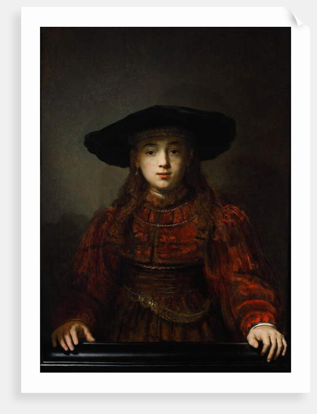 Girl in a Picture Frame, 1641 by Rembrandt Harmensz. van Rijn
