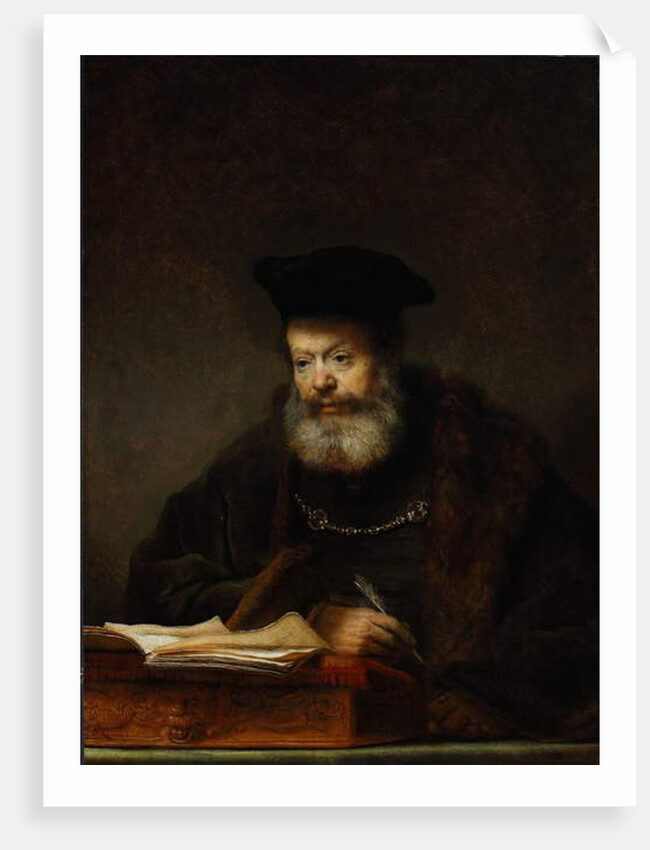 Scholar at his Writing Table, 1641 by Rembrandt Harmensz. van Rijn