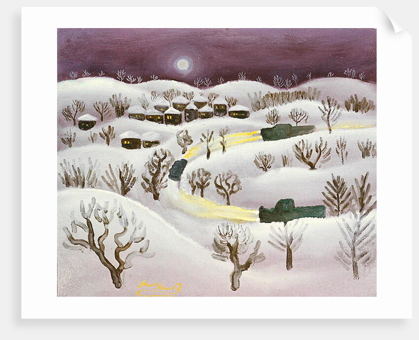 Winter Night, 1971 by Radi Nedelchev