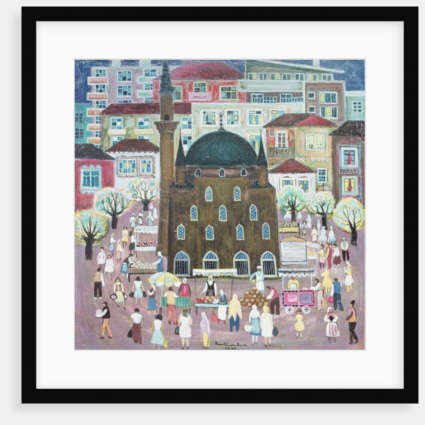 Mosque in Razgrad, 1972 by Radi Nedelchev