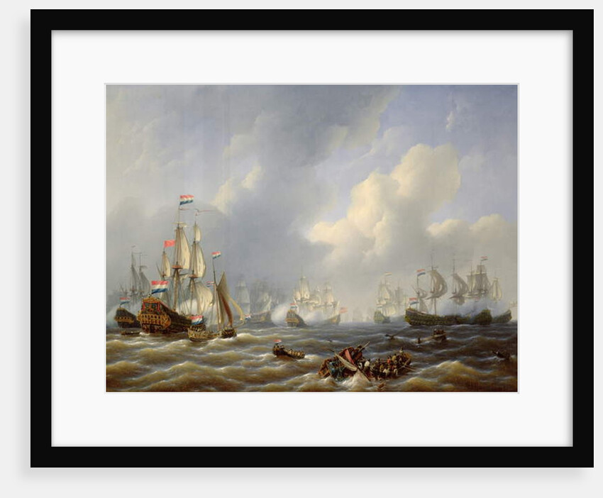 The Battle of Camperdown on 11th October 1797 by Petrus Johann Schotel