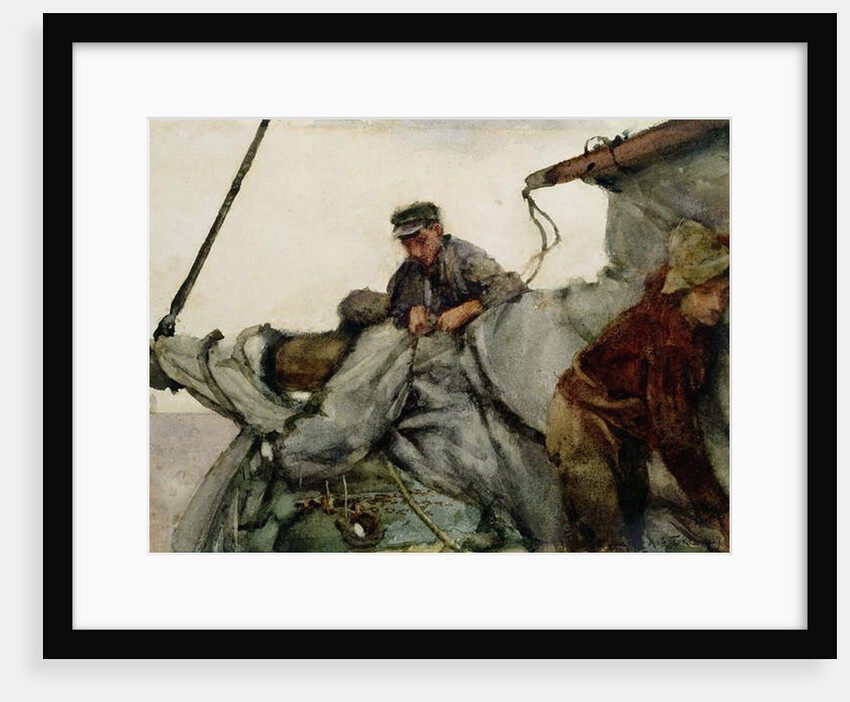 Working on the Sail, 1887 by Henry Scott Tuke