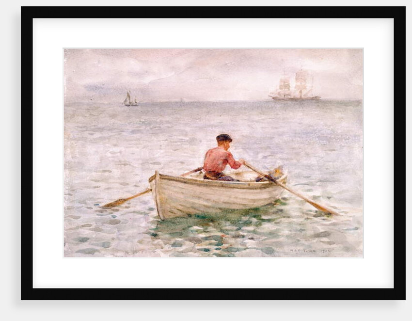 The Waterman and His Boat, 1921 by Henry Scott Tuke