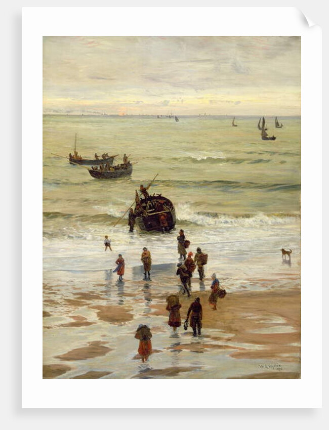 Fishing Boats Setting Out from Portel, 1872 by William Lionel Wyllie