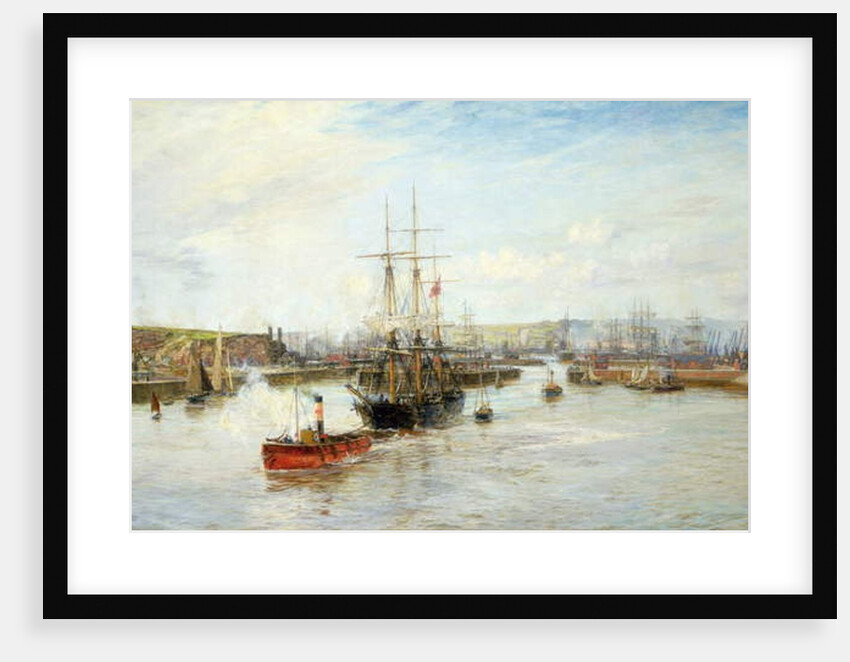 Entrance to Barry Dock, South Wales, 1897 by William Lionel Wyllie