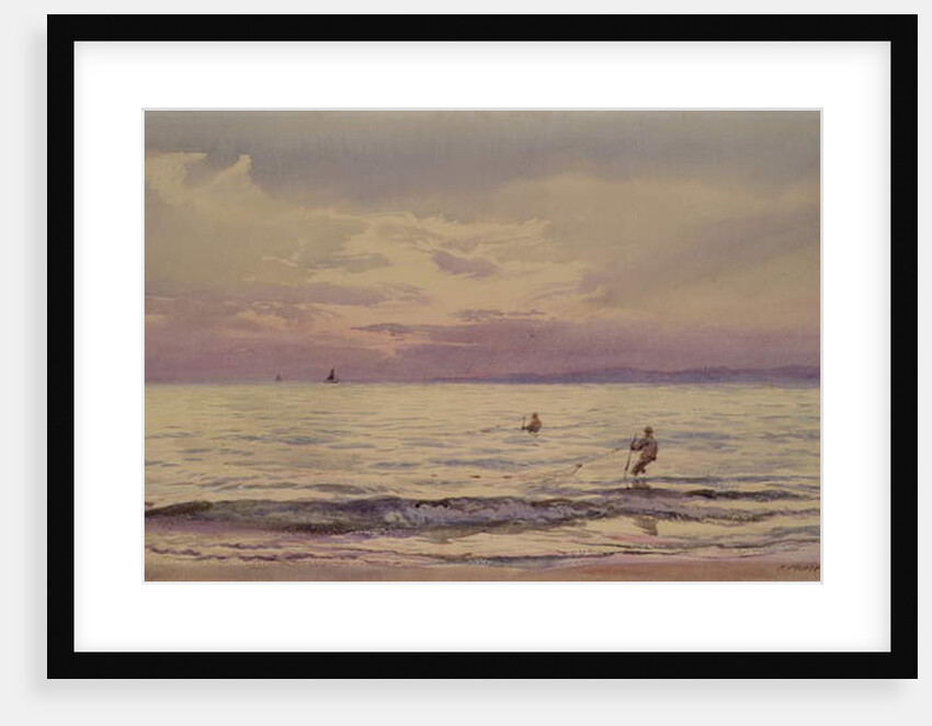 Fishermen Working at Sunset, 1868-71 by Henry Moore