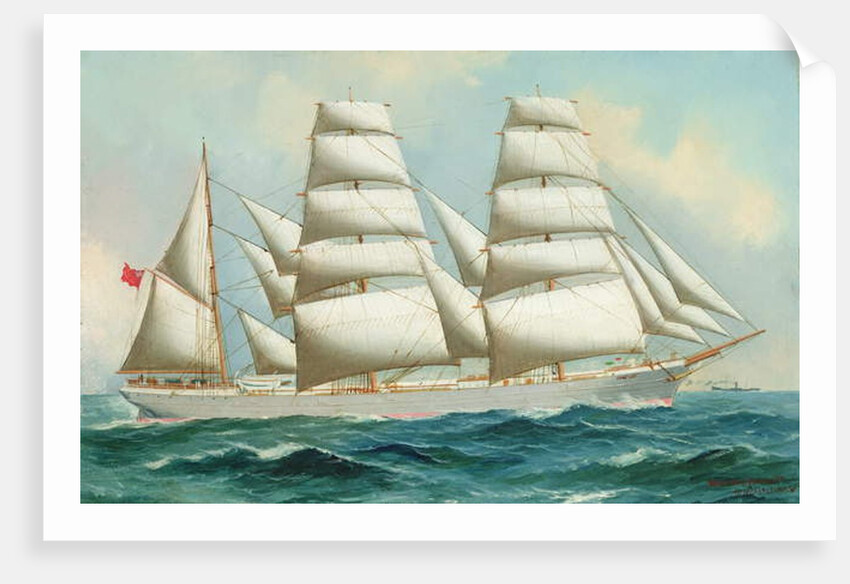Three Masted Barque Annesley by Woolston Barratt